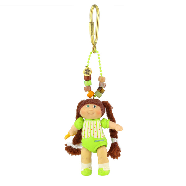 Cabbage Patch Kid with Green Dress Bag Charm