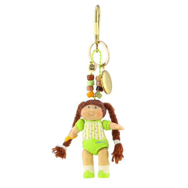 Cabbage Patch Kid with Green Dress Bag Charm