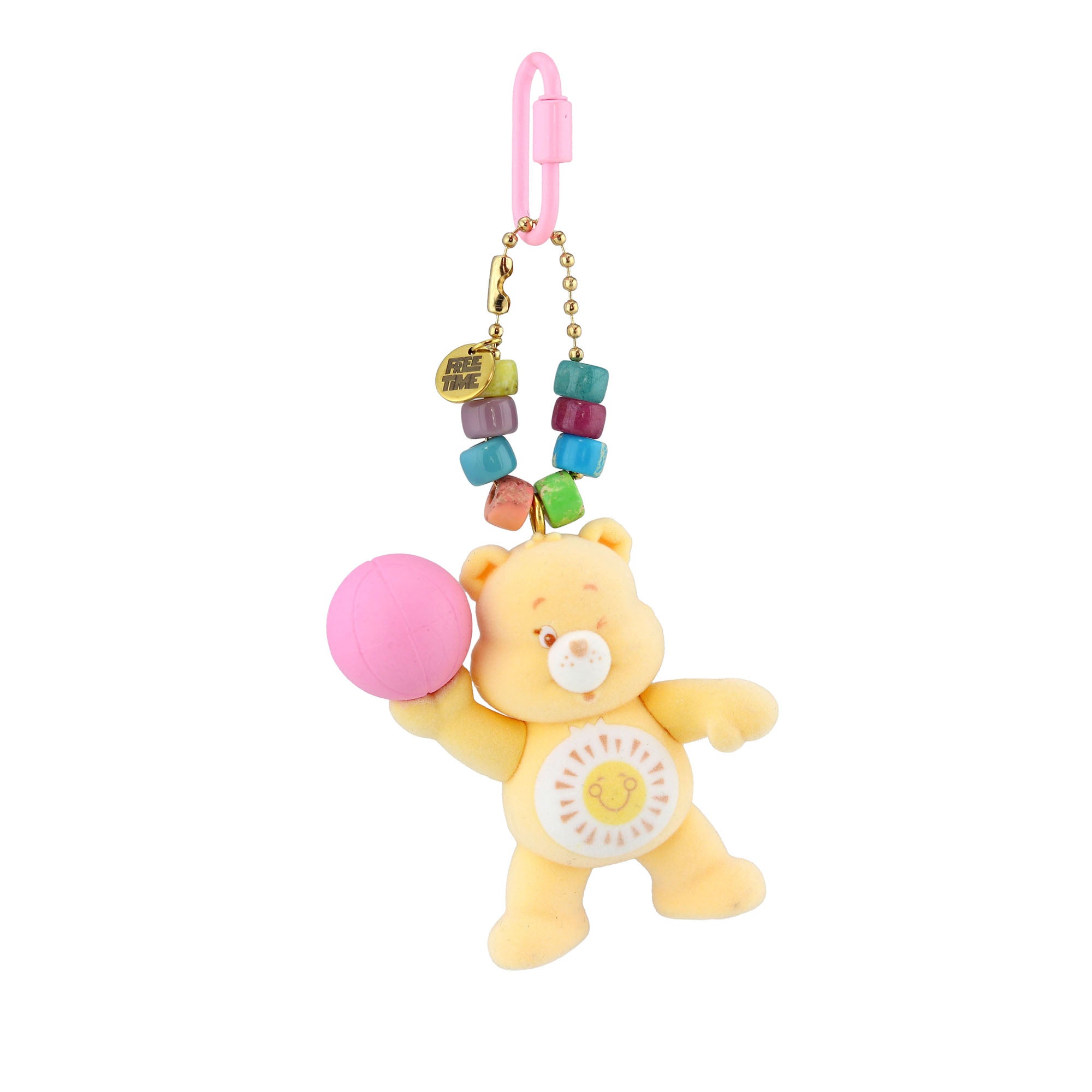 Care Bears Funshine Bear with Basketball Bag Charm