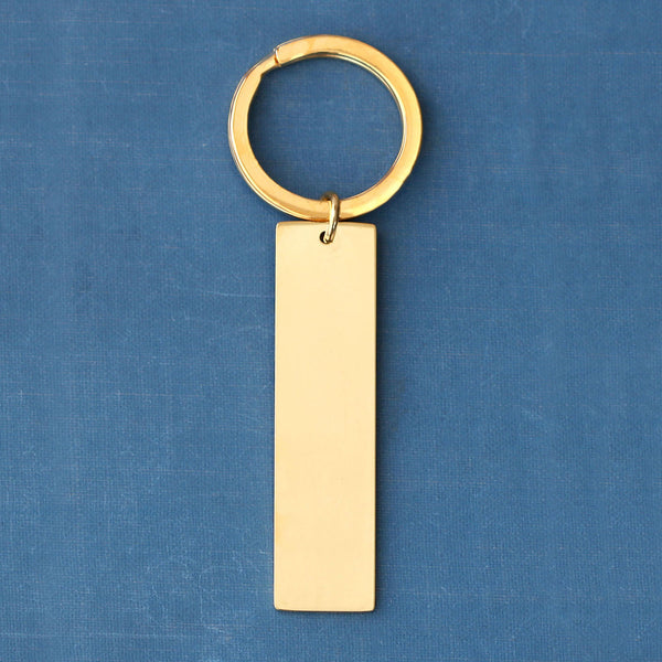 Personalized Rectangle Keychain