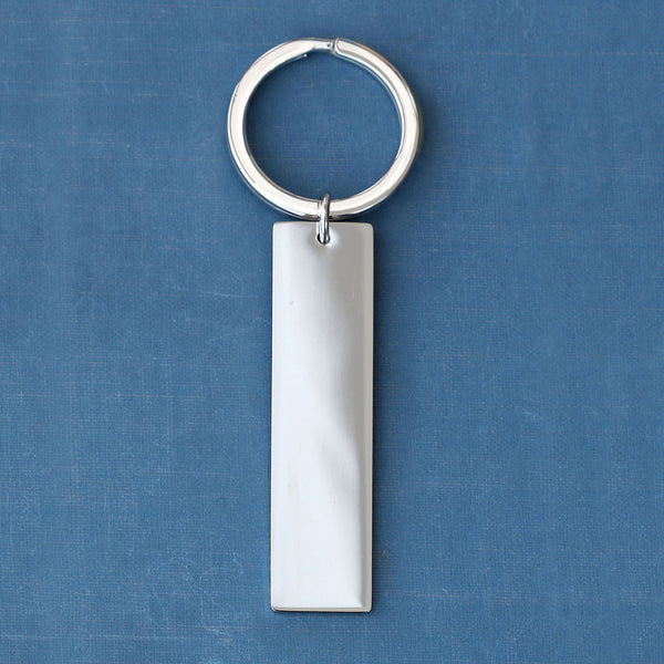 Personalized Rectangle Keychain