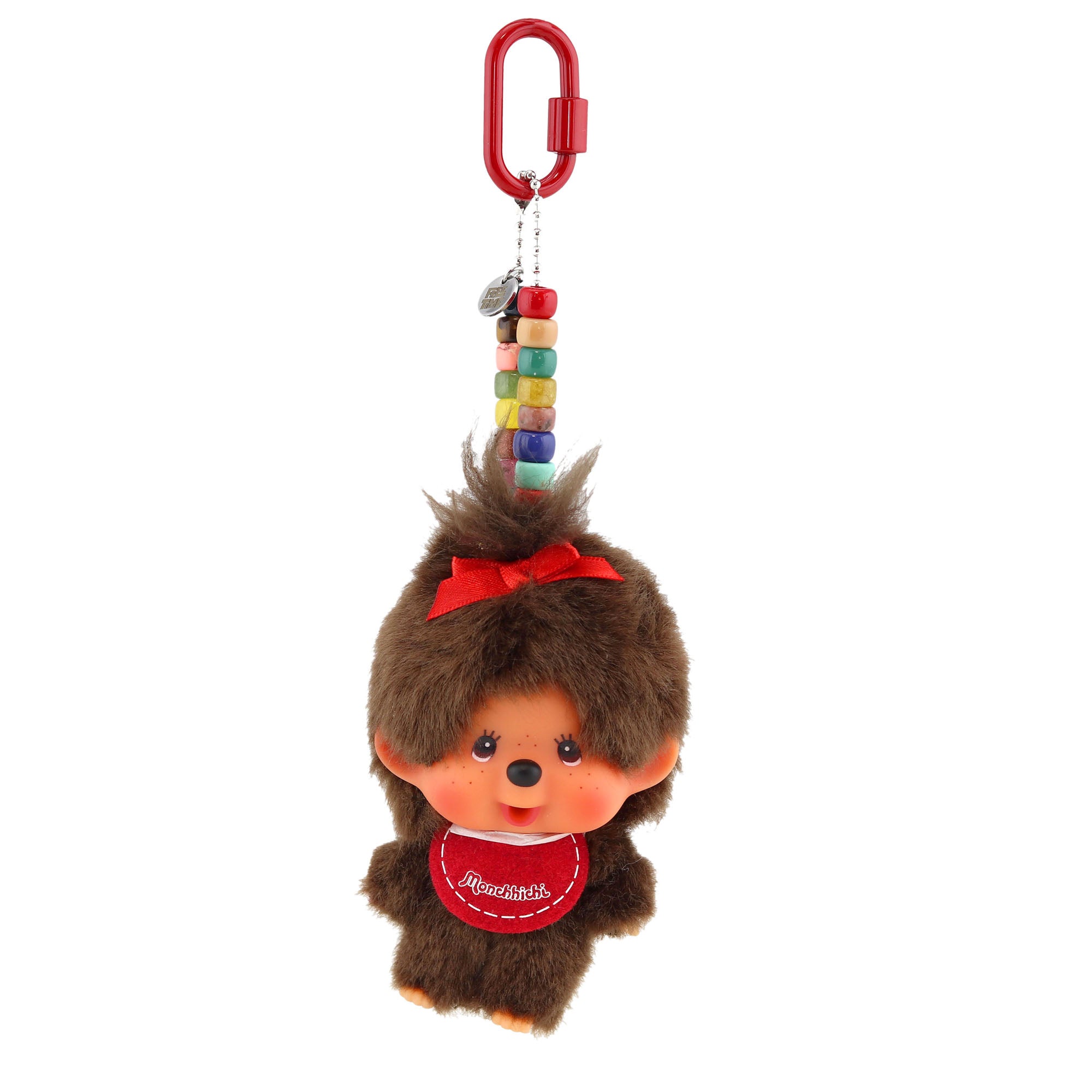 Brown Monchhichi with Bow Bag Charm