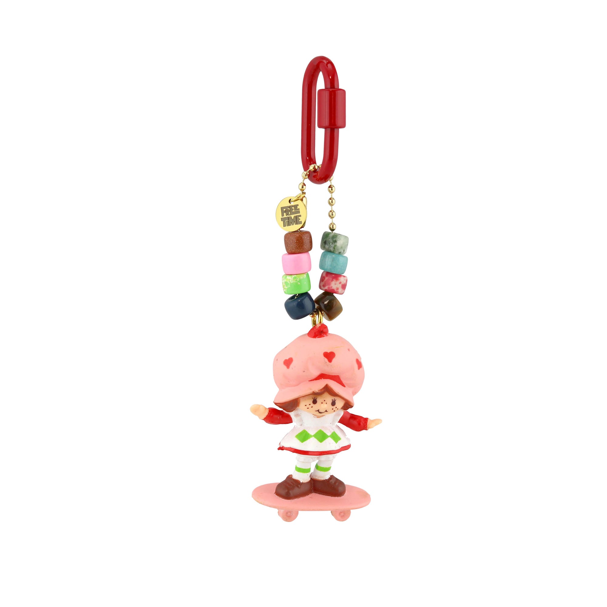 Strawberry Shortcake Skateboard Bag Charm